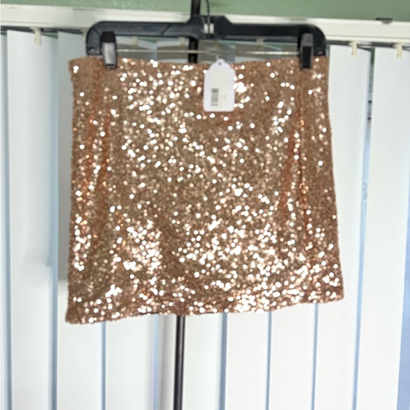 Sparkling Sequin Mini Skirt - Picture 1 of 8